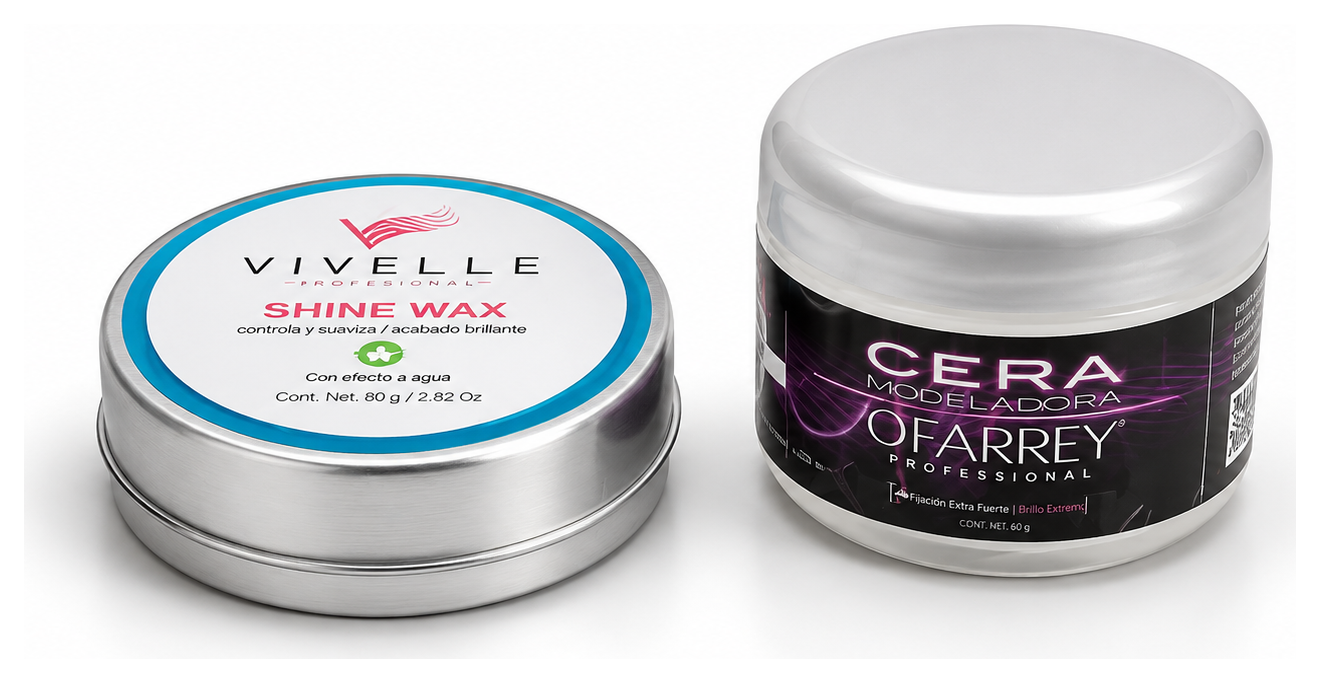 Shine Wax Vivelle y Cera Modeladora Ofarrey