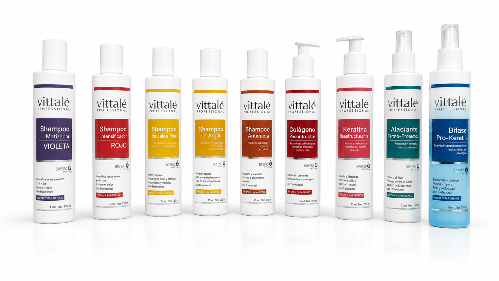 Vittalé shampoos profesionales