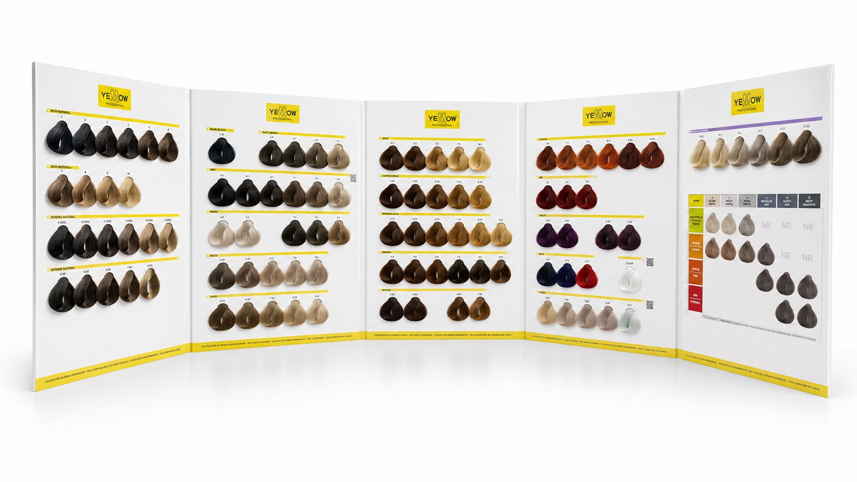 Professional Color Chart - Yellow Professional