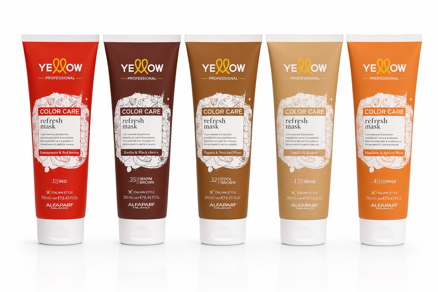 Color Care Masks - Yellow Professional